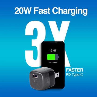 ARG-AC-0120BK Argom Volta P2 Nano Pro 20W PD Type-C Wall Charger - (AD71732)