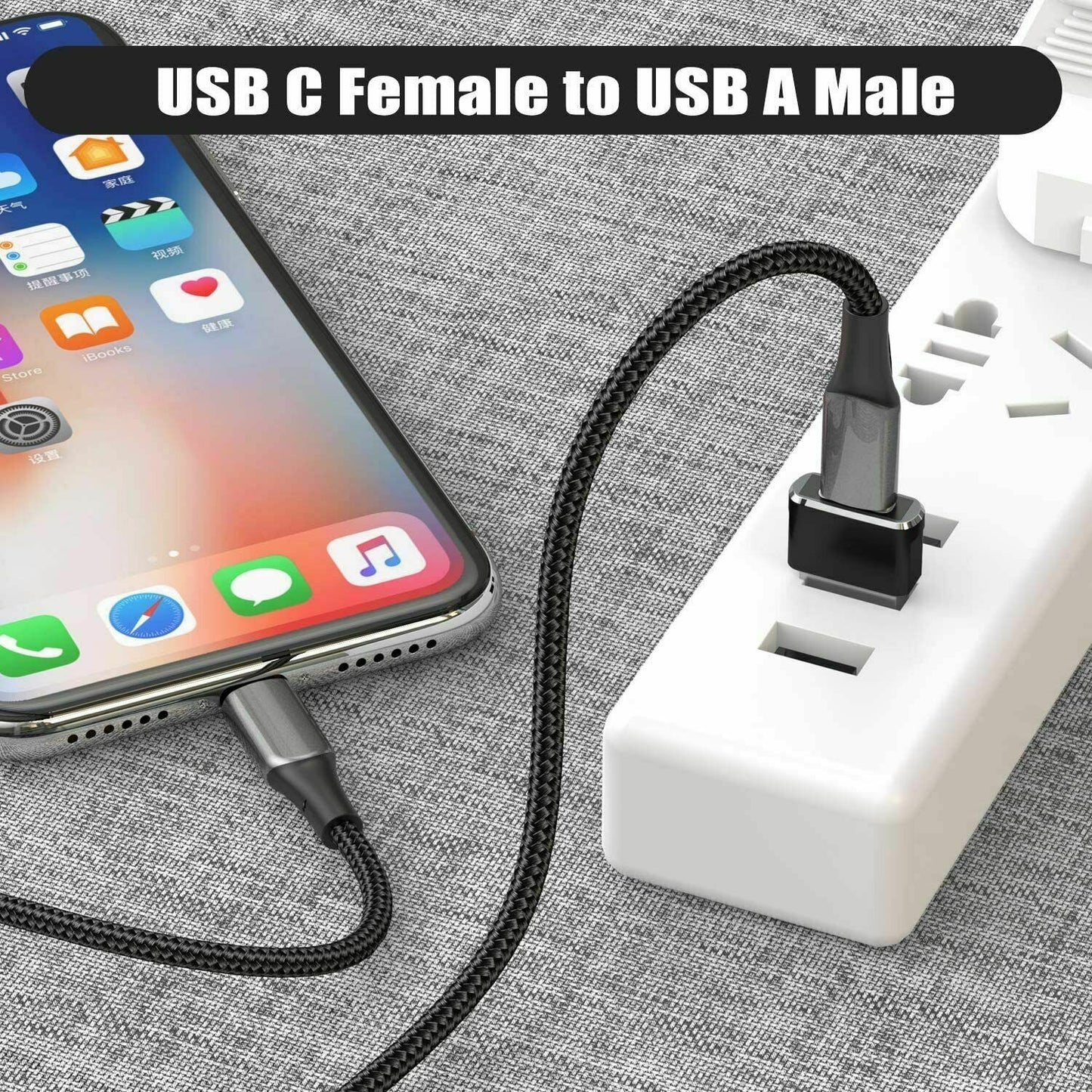 USB 3.0 Type-C Female to USB Type-A Male Adapter - (AD71961)