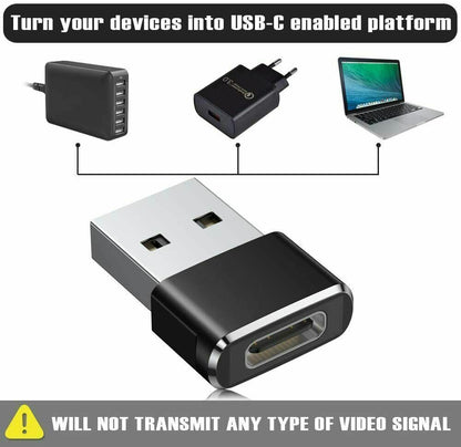 USB 3.0 Type-C Female to USB Type-A Male Adapter - (AD71961)