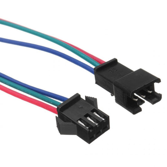 JST-SM 2.54mm 3-Pin Connector Plug Female & Male with Wires Cables - (AD73708)