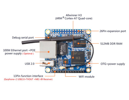 Orange Pi Zero 512MB - (AD74333)