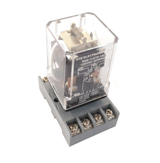 NTE R02-11A10-120 Relay DPDT 8-Pin 120VAC - (AD76371)