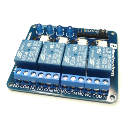 4-Channel 5V Relay Module uJPM v1.2 (Optocoupler) - (AD77011)
