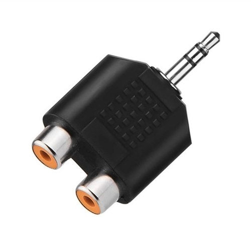 P-246 3.5mm Stereo Plug to Dual RCA Jack Adapter - (AD77373)