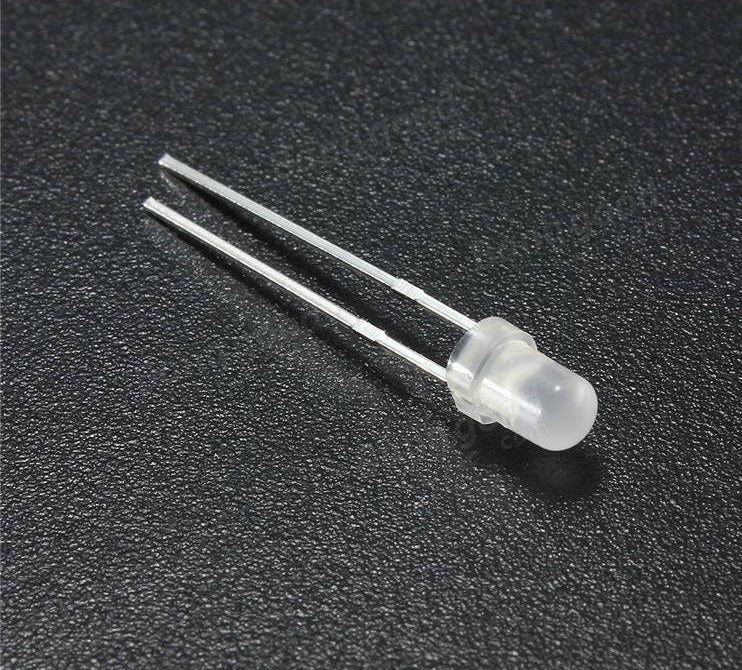 LED White 3mm Diffused - (AD7808)