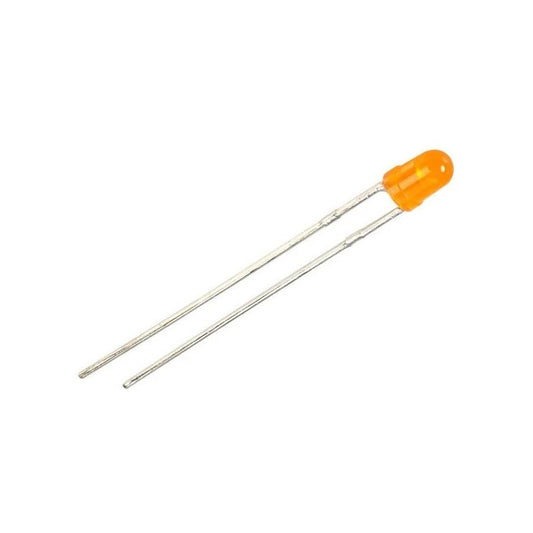 LED Orange 3mm Diffused - (AD7826)