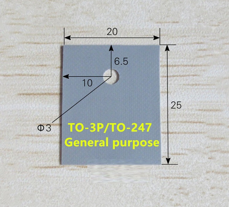 TO-247/TO-3P Insulation Pad Silicone Heatsink - (AD78443)