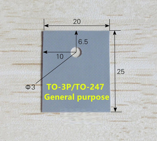 TO-247/TO-3P Insulation Pad Silicone Heatsink - (AD78443)