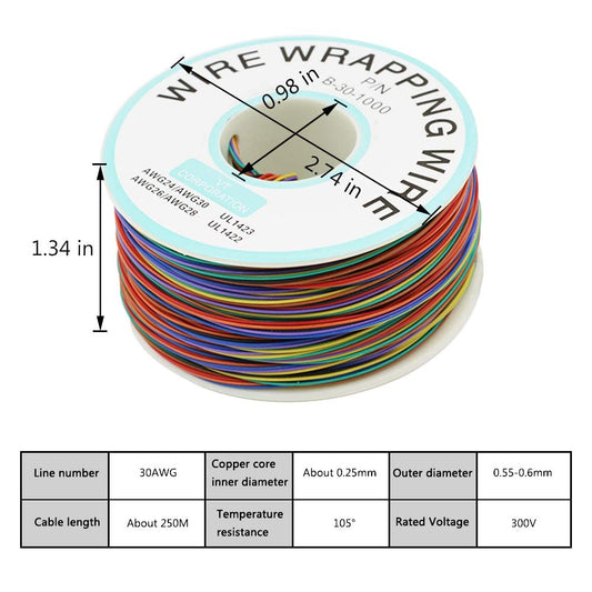 B-30-1000 Wire-Wrapping 30AWG - (AD79257)