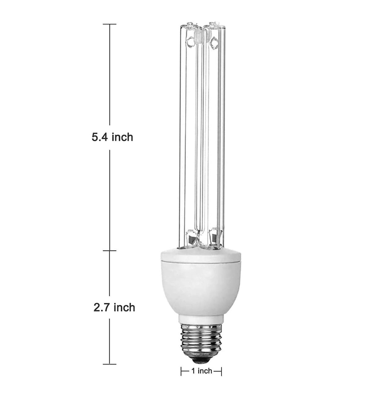 25 Watt UVC Light Bulb with Ozone 254nm 110v - (AD79420)