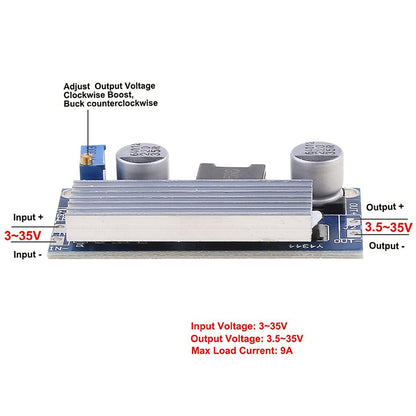 DC-DC Boost 100W Converter Module (3-35V to 5-35V @ 9A) - (AD79691)