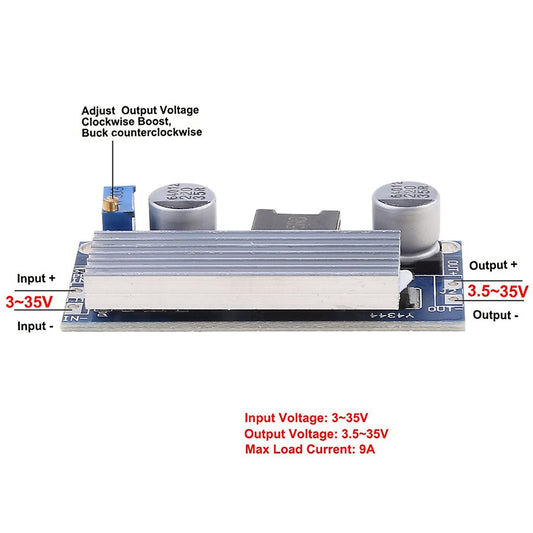 DC-DC Boost 100W Converter Module (3-35V to 5-35V @ 9A) - (AD79691)