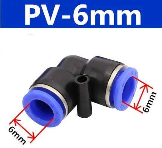 6mm PV Pneumatic Connector Push In Fitting For Air Hose - (AD80072)