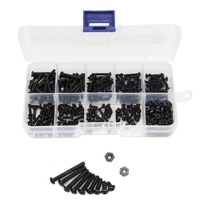 M2.5 Alloy Steel Hex Screws Assortment Kit (280 PCS) - (AD81525)