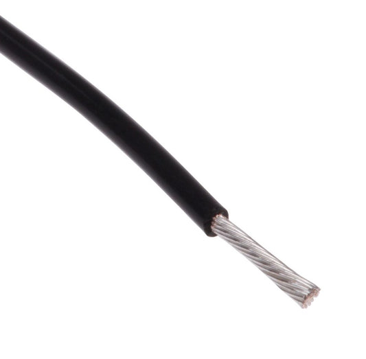 20AWG Black Hook-up Stranded Wire (1 Meter) - (AD82892)