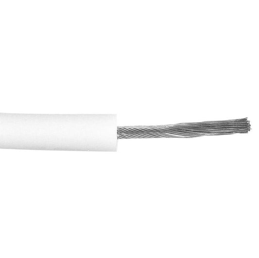 22AWG White UL3239 Lead Wire Silicone 10KV (150ºC)(1 Meter) - (AD82948)
