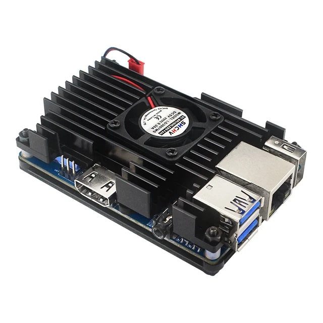 Aluminum Metal Heatsink Orange Pi Case with Fan - (AD84205)