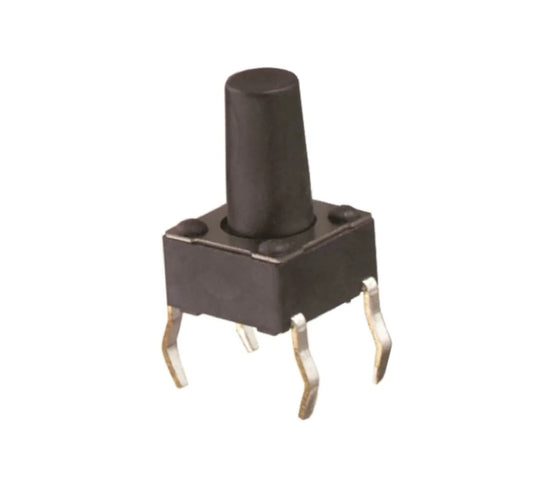 6x6x10mm Miniature Push Button 4-Pin N.O. - (AD8460)