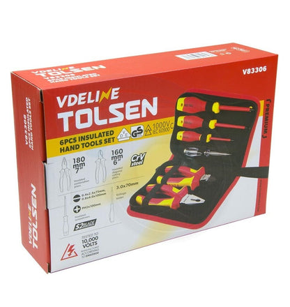 V83306 Tolsen Insulated Screwdriver Kit (6 PCS) - (AD86247)