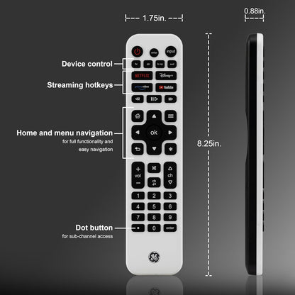 GE 80984 Rechargeable Universal Remote - (AD87451)