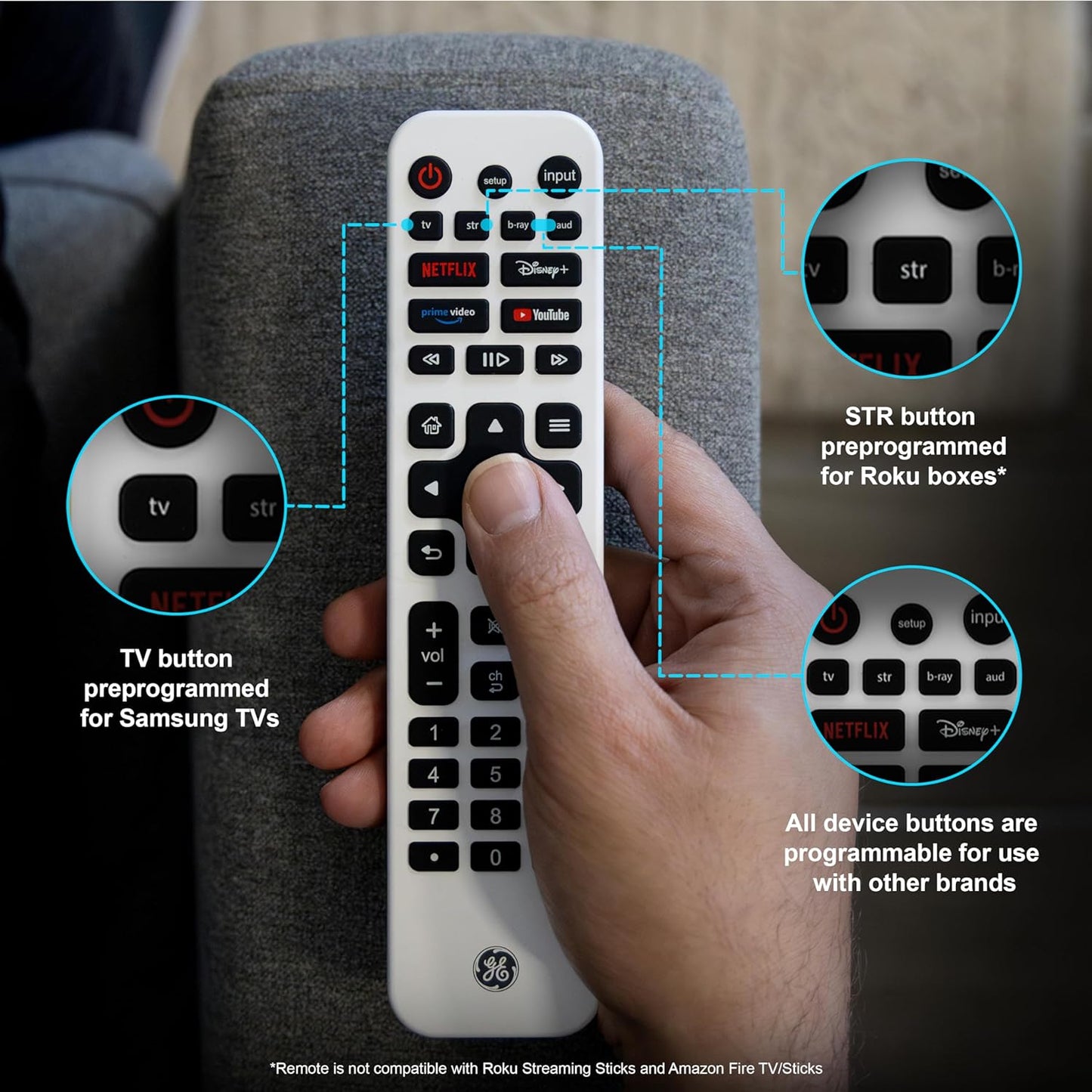 GE 80984 Rechargeable Universal Remote - (AD87451)