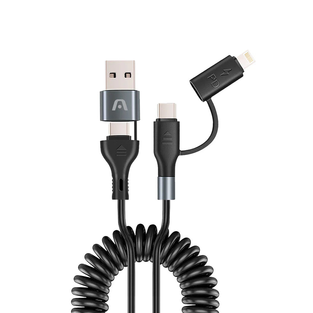 ARG-CB-0071BK Argom 60W Fast Charging & Data Cable (4 in 1) - (AD91445)
