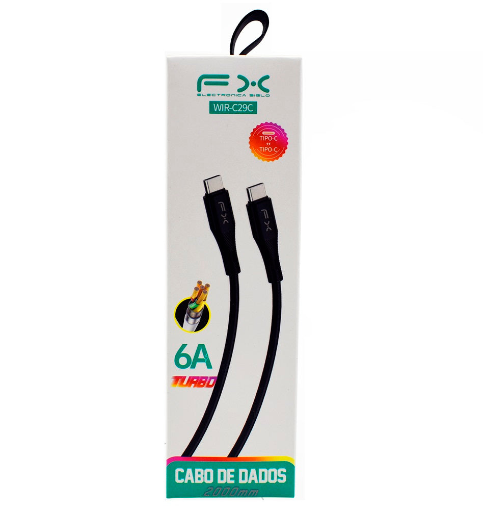 WIR-C29C USB Fast Charging & Data Cable Type-C M/M (2 Meter) - (AD92977)