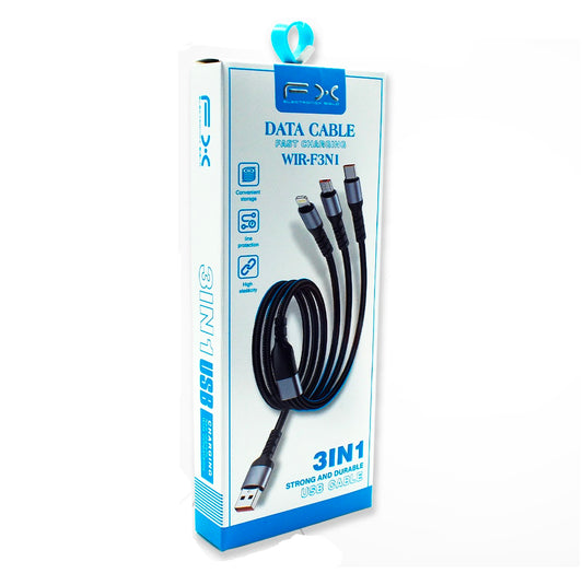 WIR-F3N1 USB Charging & Data Cable 3 in 1 - (AD92979)