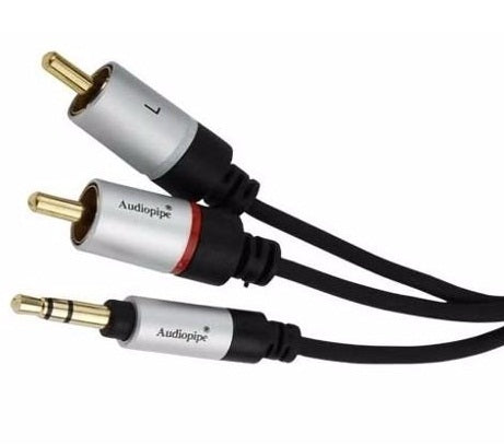 AIQ-S35RCA-6 Audiopipe Cable Audio Plug 3.5mm - Plug RCA 1.8m - (AD15013)