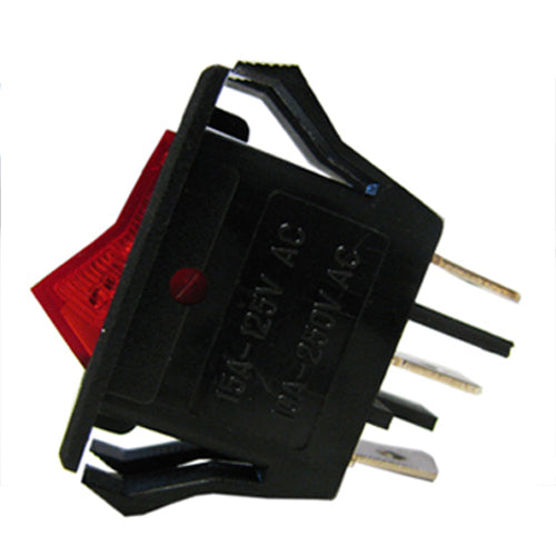 B-25 Square Switch 120VAC @ 15A With Light - (AD8400)