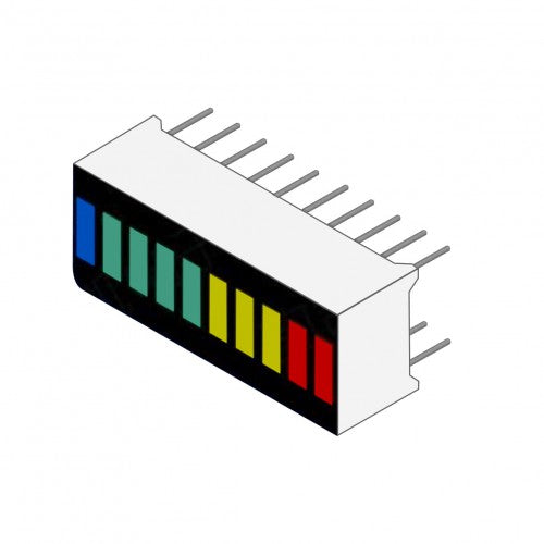 RGB - 10 Segment LED Bar Graph - (AD26186)