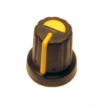 Yellow Plastic Knob with Pointer - (AD10731)