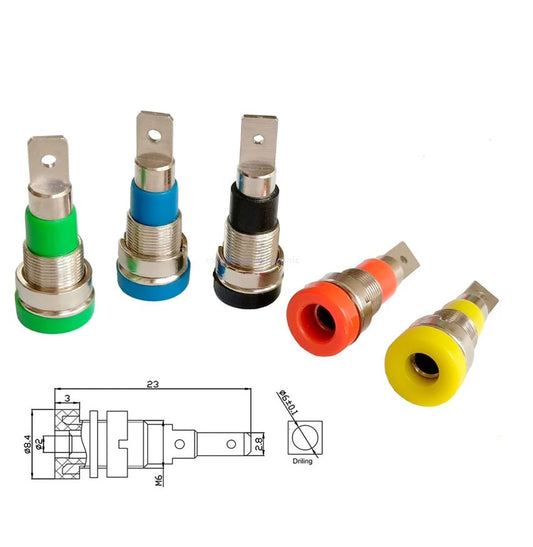 Red 2mm Banana Female Socket - (AD69757)