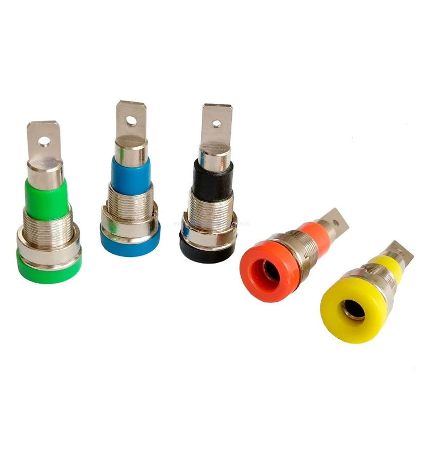 Green 2mm Banana Female Socket - (AD69772)