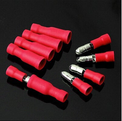 T-1 Male Bullet Terminal Red [18-22AWG] - (AD12410)