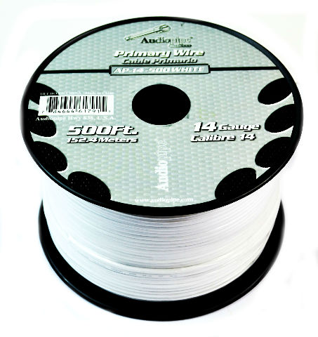 AP-14-500 White Cable Automotriz 14 AWG Blanco [METRO] - (AD22869)