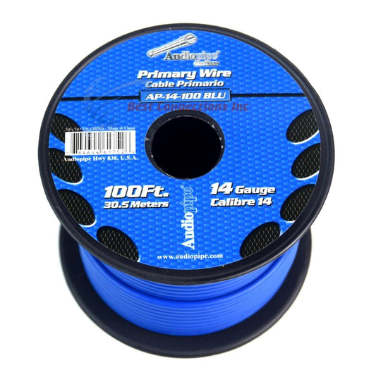 AP-14-100 BLU Cable Automotriz 14 AWG Azul [METRO] - (AD22622)