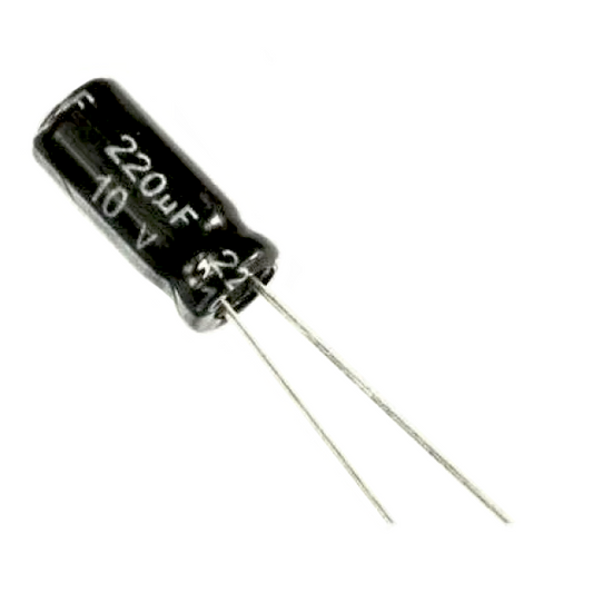 220uF @ 10V Capacitor Electrolítico - (AD27935)