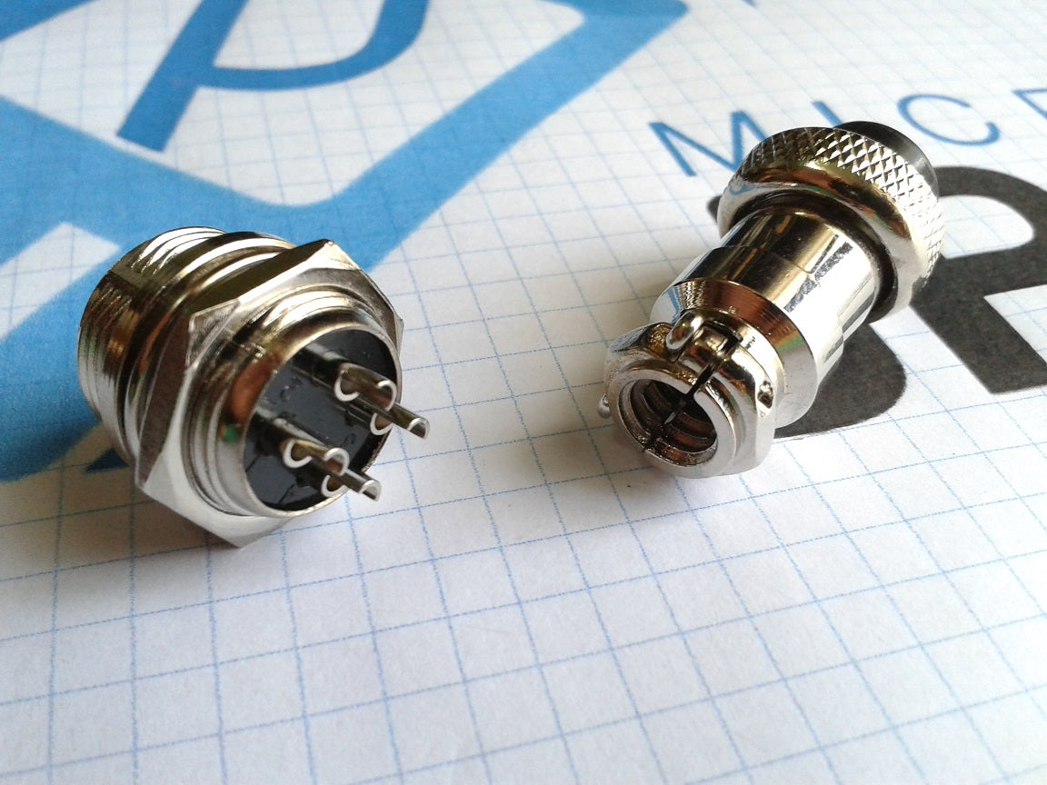 4-Pin Chassis Connector - Panel Mount (male and female) - (AD6007)