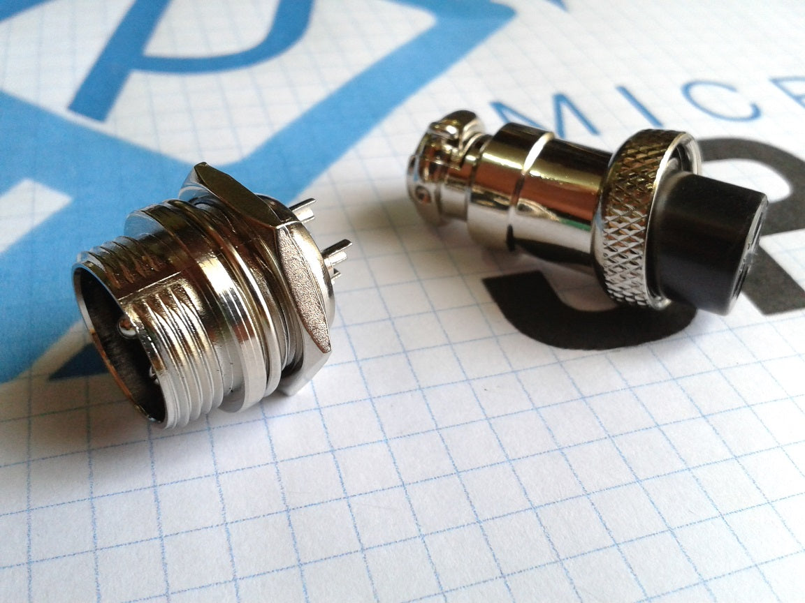 4-Pin Chassis Connector - Panel Mount (male and female) - (AD6007)