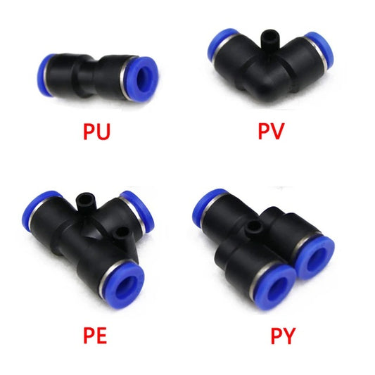6mm PU Pneumatic Connector Push In Fitting For Air Hose - (AD80083)