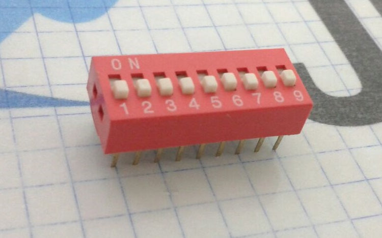 9-Bit Slide Type DIP Switch - (AD1778)