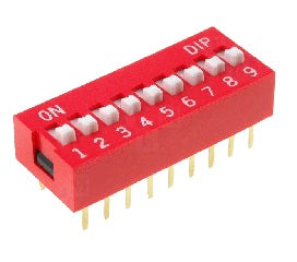 9-Bit Slide Type DIP Switch - (AD1778)