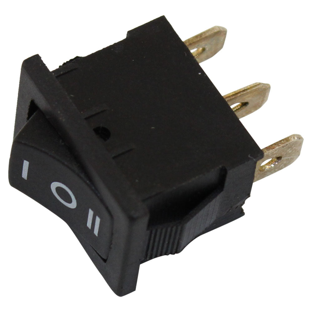 EC-2507 Rocker Switch Black ON-OFF-ON SPDT 6A @ 250VAC Panel Mount - (AD23168)