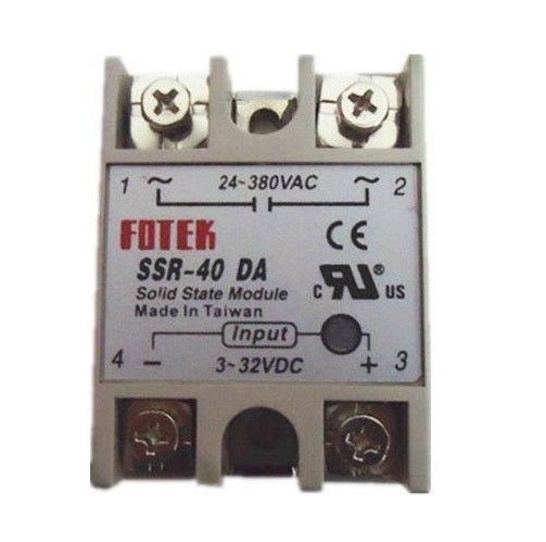 Fotek SSR-40 DA Relay Estado Solido 40A @ 380V (3 - 32VDC) - (AD21890)