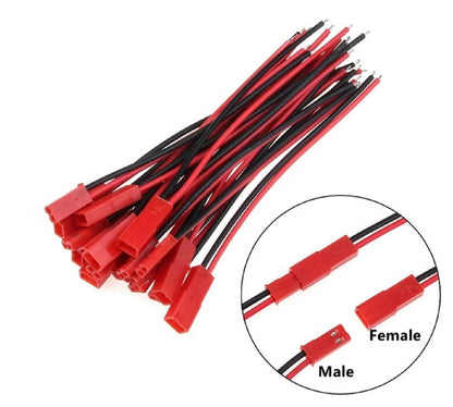 JST Crimp Connector Plug Kit 2-Pin Female + Male - (AD16750)