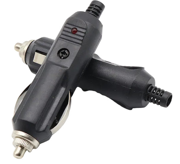 12v Car Cigarette Lighter Plug Adapter with LED - (AD80604)