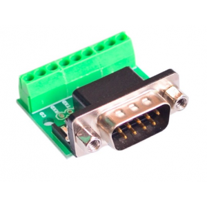 DB9 RS232 Serial to Terminal Male Adapter Connector - (AD35698)