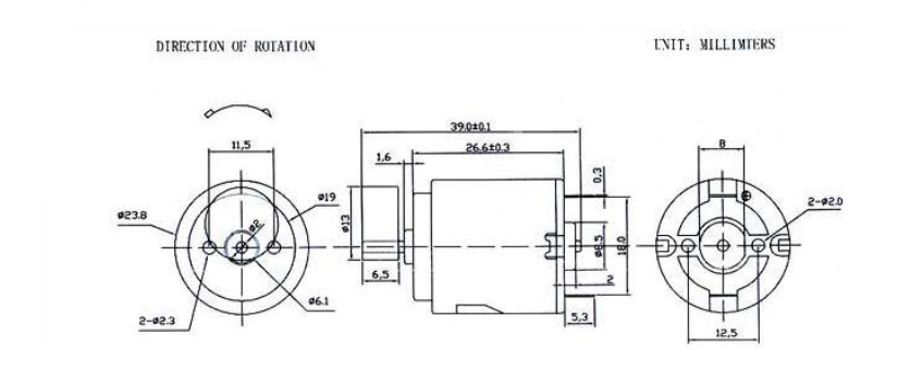 R260 Vibration Motor 3-12V - (AD5187)