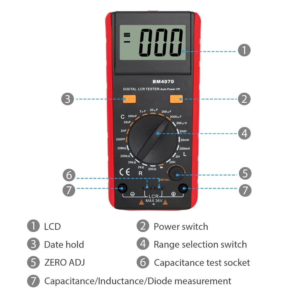 BM4070 LCR Meter LCR Multimeter Tester - (AD23162)